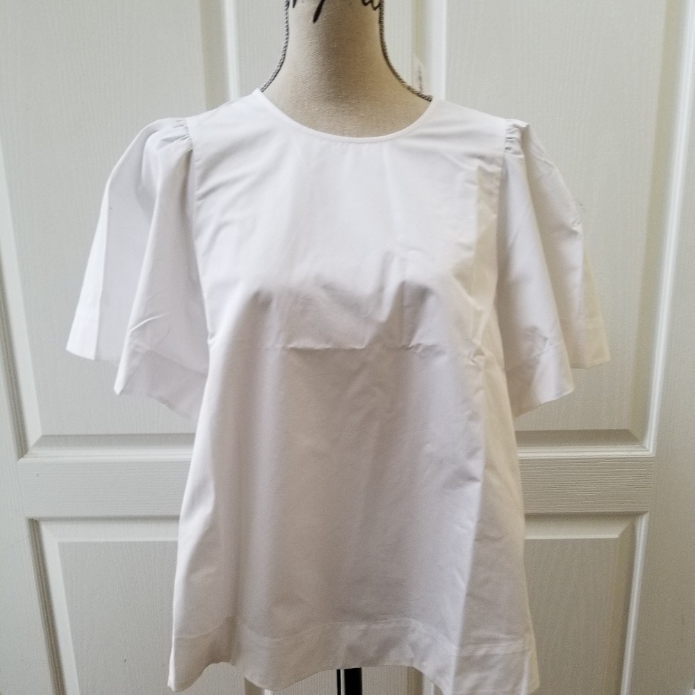 Kate Spade/Broome Street Flutter Sleeve Top